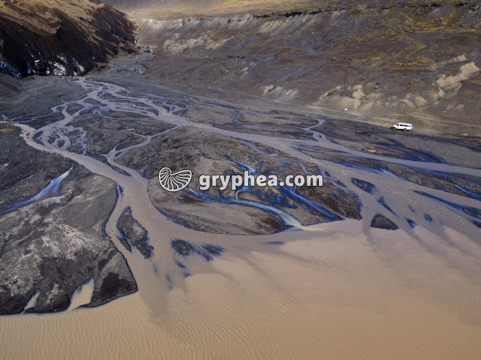 Torrent et lac glaciaire (Islande) - gryphea.com